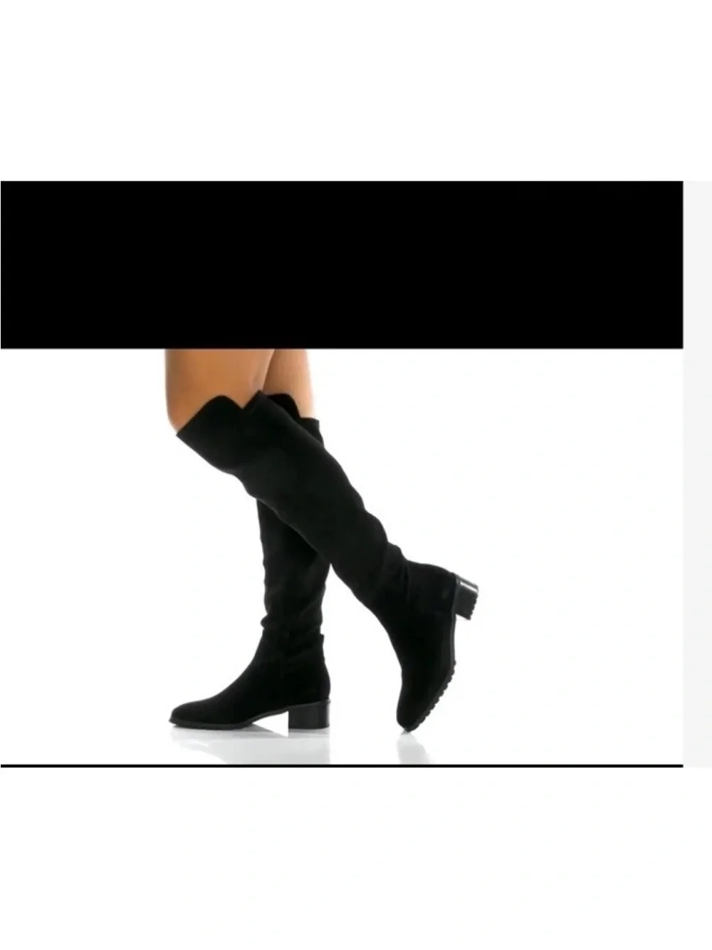 Blondo Women's Sierra Riding Boot Waterproof Black Suede Boot Size 9 B6747 EUC